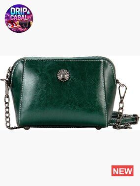 Genuine Leather Small Crossbody Bag for Women Soft Lightweight Sling Purse